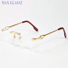 mode coole zonnebril vijand mannen dames nieuwe mode sport randloze zonnebril goud zilveren frame frames duidelijke lens met cases goedkoop s210f