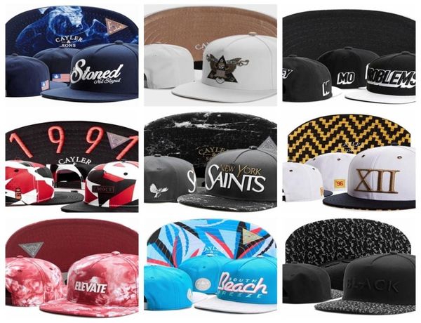 Mode coton casquettes de baseball hommes femmes os gorras lapidé problèmes 1991 SAINTS XII ELEVATE Beach NOIR snapback hats8501344