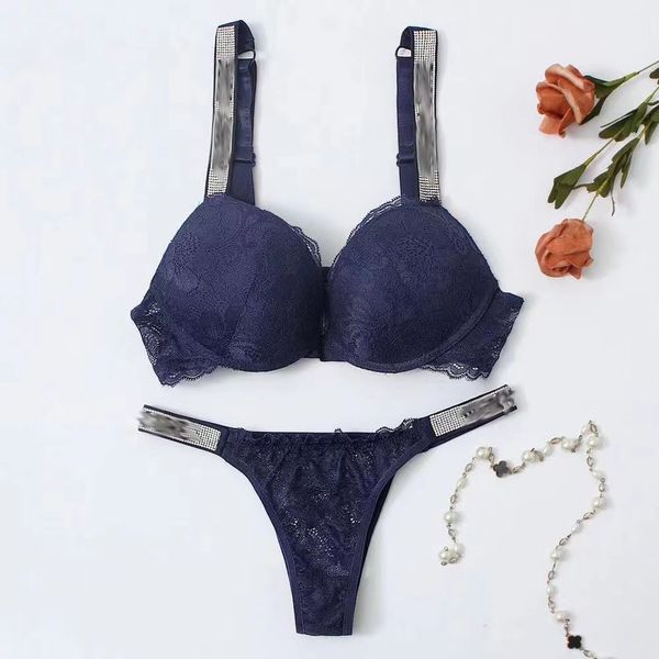 Conjuntos de bragas de sujetador de algodón de moda sexy para mujer Traje de sujetador reunir conjuntos de sujetador sexy lencería de marca de lujo conjunto sexy letra impresa ropa interior transpirable tamaño 32a-38d