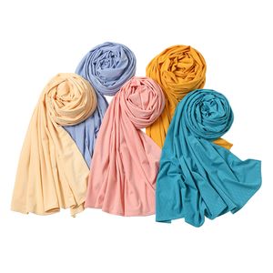 Mode katoen hijab sjaal voor vrouwen oversized herfst winter warme sjaal massieve kleur vrouwelijke hijabs stoles