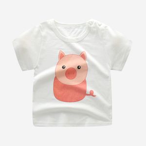 Mode coton soeur frère enfants enfants dessin animé impression t-shirts hauts vêtements t-shirt