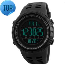 Fashion Countdown Heren Waterdicht LED Digitaal Horloge reloj skmei Chronograaf horloge met 50 duikfunctie