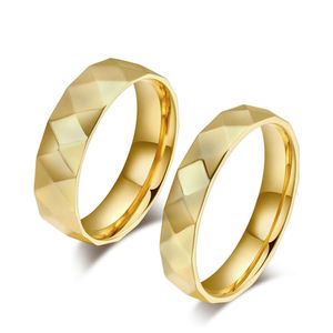 Fashion couple anneaux coréens coups de mariage alneums de mariage 18k sonnets de couple en or solide pour femmes homme