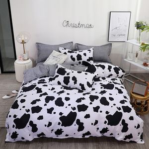 Fashion Cow Patterns Print Quilt Covers Set Blend cotton Bedding set Bedclothes Duvet Cover Pillowcase small/US/AU/UK Size T200409