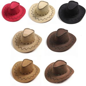 Fashion Cowboy Chapeau pour enfants Partage personnalisé Paille Paille en daim
