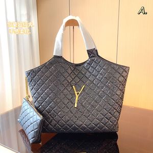 La capacité du sac à provisions de luxe en cuir de vachette à la mode est un super grand lieu de travail pour les femmes au trésor, maman bénéficie de 38x6x40cm