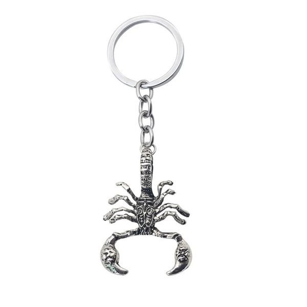 Mode Creative Rétro Scorpion Forme Porte-clés Personnalité Animal Homme Pendentif Porte-clés Cadeau De Noël