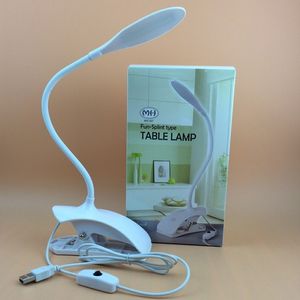 Mode Creatieve USB-klemlamplezing LED-lamp Slaapkamer Bedlampje gebruikt voor het lezen van verlichting Gratis verzending