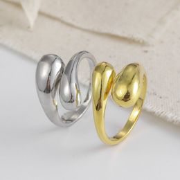 Fashion Creative Water Drop Ring For Women Charm vrouwelijke persoonlijkheid open verstelbare ringen accessoires sieraden feestgeschenken