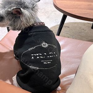 Équipage de mode Poulain de chien du cou de créateur de chats Imprimé de chat minces tricots schnauzer Bichon Corgi en peluche en peluche