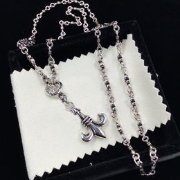 Mode kruis ketting voor mannen en vrouwen trend persoonlijkheid punk kruis stijl Liefhebbers geschenk hiphop sieraden met doos NRJ