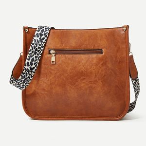 Fashion Crossbody Bag Casual Women's Bag PU Solid Outdoor Sac à bandoulière