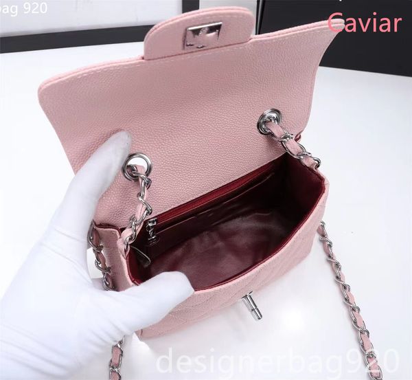 Sac à bandoulière de mode Sacs de créateursClassic Women Ladies bag Sling bag strap Ladies bag Caviar l Sacs à main petit sac à bandoulière avec chaîne et sac fourre-tout hardward lady