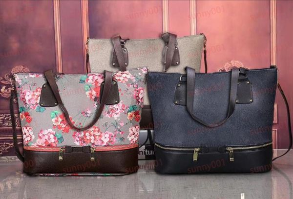 Bolso de dos manos, bolso cruzado, bolso informal para vacaciones, diseño de cremallera de lujo en ambos lados, bolsos de moda con patrón de flores de diseñador