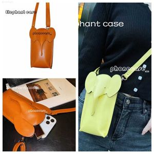 Mode Crossbody Schouderontwerper Telefoonzakken Kaken voor iPhone 14 13 12 11 Pro Max Samsung Galaxy Loweluxury Lederen Bag Olifant met Boxhigh -kwaliteit