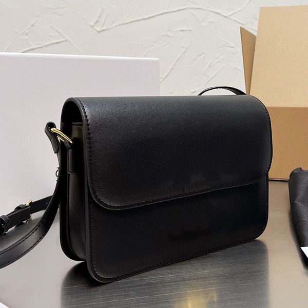 Bolso bandolera de moda para mujer Bolsos de alta calidad Bolsos de mensajero de diseñador Mini caja Bolso clásico Monederos Totes negros Clásico Cross Body Triomphe Hasp