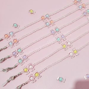 Chaîne de lunettes de perles de cristal de mode chaîne de bonbons mignon pour lunettes cou lanière lunettes de soleil bijoux