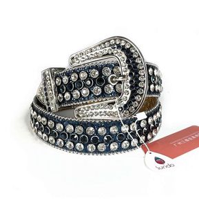 Fashion Crystal Belt Longueur réglable Boucle de diamant Chic Western Cowboy Style Sheltes For Girls Men Decorative3658039