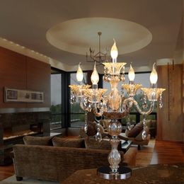 Lampes de table en cristal de mode pour chambre lampe de table en cristal de luxe lampe de chevet moderne américaine K9 lampe de décoration en cristal de luxe