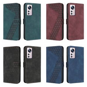 Etuis portefeuille en cuir cube de mode pour Google Pixel 7 Pro 6 6A Xiaomi 12 Lite Pro Poco X4 M4 F3 M3 X3 Square Credit ID Card Slot Holder Hybrid Business Flip Cover Pouch Strap