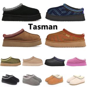 Tasman Snowboots Enkel minilaarzen Schoenen Korte bottes Tasmans Designer Klassiek Kastanje Warm houden Wol Echt leer Platform Tazz Dikke bodem Schoenlaarzen