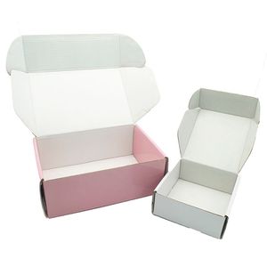 Boîte personnalisée de mode courrier de livraison en carton ondulé personnalisé express petites boîtes postales pour l'emballage des petites entreprises
