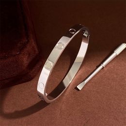 Mode aangepaste armbanden schroef braclet paar link armband roestvrijstalen armbanden armband voor vrouw designer armbanden bruiloft prom punk accessoires