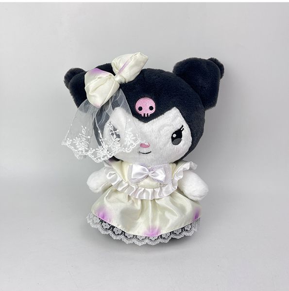 Bonito velo de boda de 8,5 pulgadas a la moda, juguete de peluche Kawaii PP de algodón, almohada de peluche, regalo de Festival, muñeca, juguetes para niños