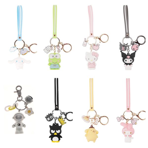 Mode mignon dessin animé PVC souple en caoutchouc poupée porte-clés pendentif Anime poupée sac pendentif pour femmes bijoux