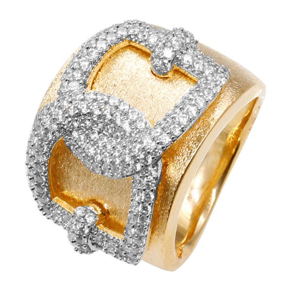 Anillos elegantes apilables de circonia cúbica en forma de D para mujer, accesorios de joyería, anillo de dedo Retro grande de África de lujo