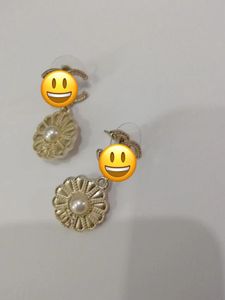 Aringidos de diseñador de orejas de perlas de oro colgle para mujeres amantes de la boda de mujeres joyas de compromiso de regalo con bolsa de franela