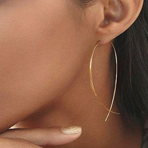 Mode Dangle Opknoping Lange Drop Earrings Ear Line voor Vrouwen Simple Snake Chain Tassel Sieraden