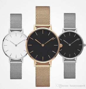Fashion Daniel Luxury horloges 36mm vrouwen kijken 32 mm merk beroemde kwarts pols dames kijken vrouwelijke relogio montre femme met cadeau b1805037