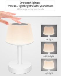 Moda Deak altavoz inalámbrico inteligente colorido LED noche bajo sonido lámpara de mesa altavoz inalámbrico stero altavoz envío de DHL