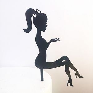 Décoration de mode Haute Heels Lady Girl Cake Cake Topper Acrylique Outils de décoration d'ornement Dessert Desseurs Accessoires Nouvelle arrivée 0 7hn K2