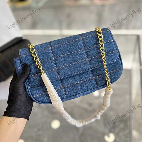 Mode Denim chaîne tendance sous les bras sac été couleurs luxe sacs à main sacs à bandoulière pour femmes femme Shopping sacs à main 230310