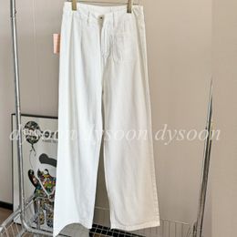 Pantalon de jean de mode pour femmes jeans à jambe large taille sml 27181