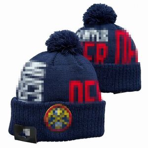 Mode-denvers Nuggets Beanie gebreide hoeden sportteams honkbal voetbal basketball beanies caps dames mannen pom mode winter top caps sport gebreide hoeden a0