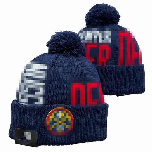 Fashion-Denvers Nuggets Beanie Chapeaux tricotés Équipes sportives Baseball Football Basketball Bonnets Casquettes Femmes Hommes Pom Mode Hiver Top Caps Sport Knit Hats a0