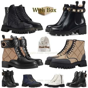 Mode Desert Boot Rits Martin Laarzen Veterlaars Dames enkellaars Hoge hak Kniehoge leren laars Combat laars Snowboots Platform hak Sneeuwlaars met doos