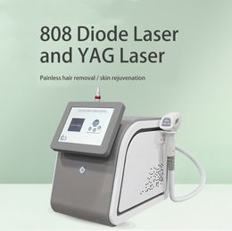 Design de mode 808 Diode Laser + Picoseconde 2 en 1 Épilation Tatouage Machine à laver les sourcils Peeling au carbone Appareil d'éclaircissement de la peau Appareil de dissipation des taches