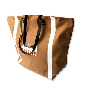 Design de mode sac de baseball fourre-tout toile sacs à main Softball Football sac à bandoulière basket-ball impression sacs coton sport fourre-tout football sac à main