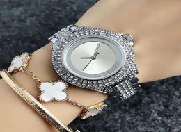 Modeontwerpmerk dames039s meisje kristallen stijl metal stalen band quartz pols horloge m501930308