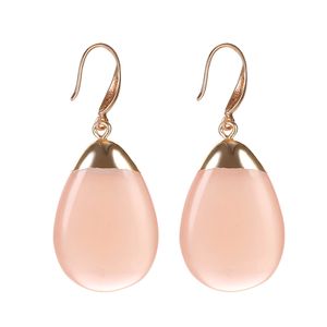 Fashion Design Cute Resin Earrings for Women Colorful High Quality Copper Oval Drop Earring Candy Color Kids Christmas Gifts