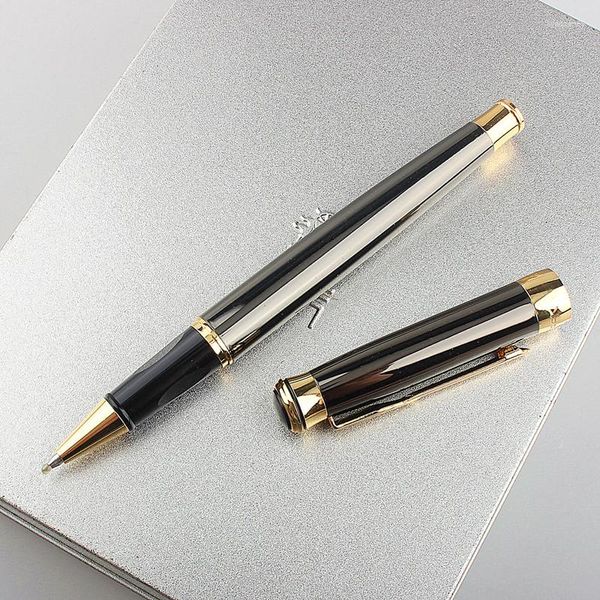 Design de mode stylo à bille à rouleau en métal bureau exécutif hommes d'affaires Signature écriture cadeau