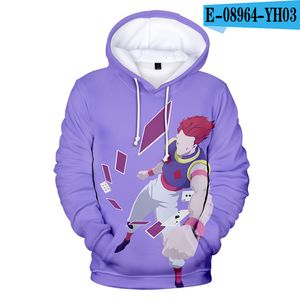 Fashion Design Hunter X Hunter Hisoka 3D Gedrukt Hoodies Mode Hoge Kwaliteit Tops Hoodie Sweatshirt Lange mouw Cartoon Kleding Y0319