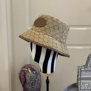 Chapeau de seau de lettre de conception de mode pour les casquettes pliables des femmes des hommes Noir pêcheur plage pare-soleil chapeaux à large bord pliant dames chapeau melon