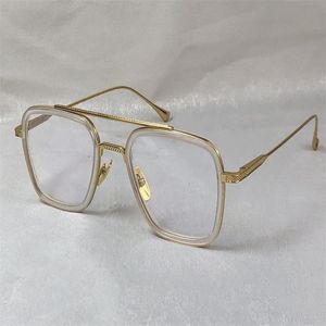 fashion design mannelijke optische bril 006 vierkante K gouden frame eenvoudige stijl transparante brillen topkwaliteit heldere lens244a