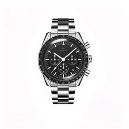 Fashion Design Moonwatch Mens Watches Montre de Luxe Japan Quartz Movement Chronograph Male Horloge Designer Man Sports Fitness Wrist