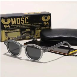 Diseño de moda S M L Marco 100 Lentes de color Gafas de sol Lemtosh Johnny Depp Gafas Anteojos polarizados Flecha Remache 1915 Con estuche